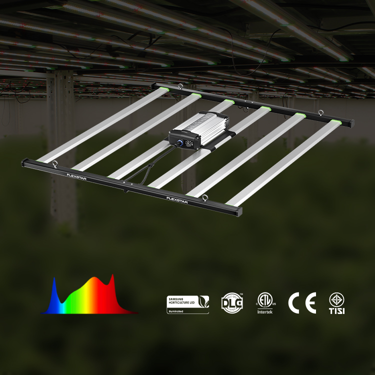 Led Grow Light - 最大3.75ポンドの収穫量を実現する米国製Flexstar Pro 645W 301BフルスペクトルLED植物育成ライト器具（商業用植物向け）