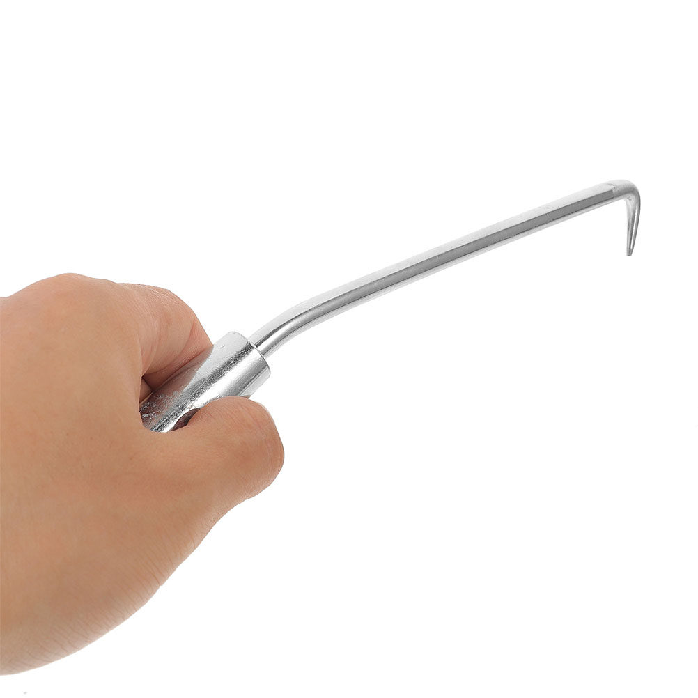 Gardening Tools Heavy Duty - ガーデンフェンス用結束具2個入り。植物の支柱やフェンスの固定に使える、頑丈なスチール製フック。効率的で時間短縮に役立ちます。