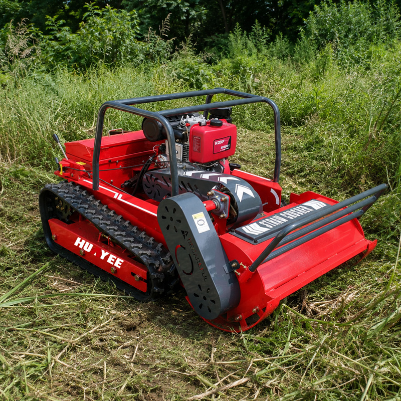 Gardening Tools Heavy Duty - 全地形対応リモコン式芝刈り機、頑丈なクローラー式草刈機、急斜面、高草、雑草、農場、果樹園の刈り取りに最適