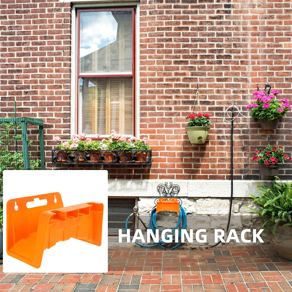 Gardening Tools Heavy Duty - ガーデンホース用壁掛けホルダー2個組。頑丈な構造で、滑らかな表面でホースが垂れ下がるのを防ぎ、ホースの寿命を延ばし、装飾としても使える便利なツール。
