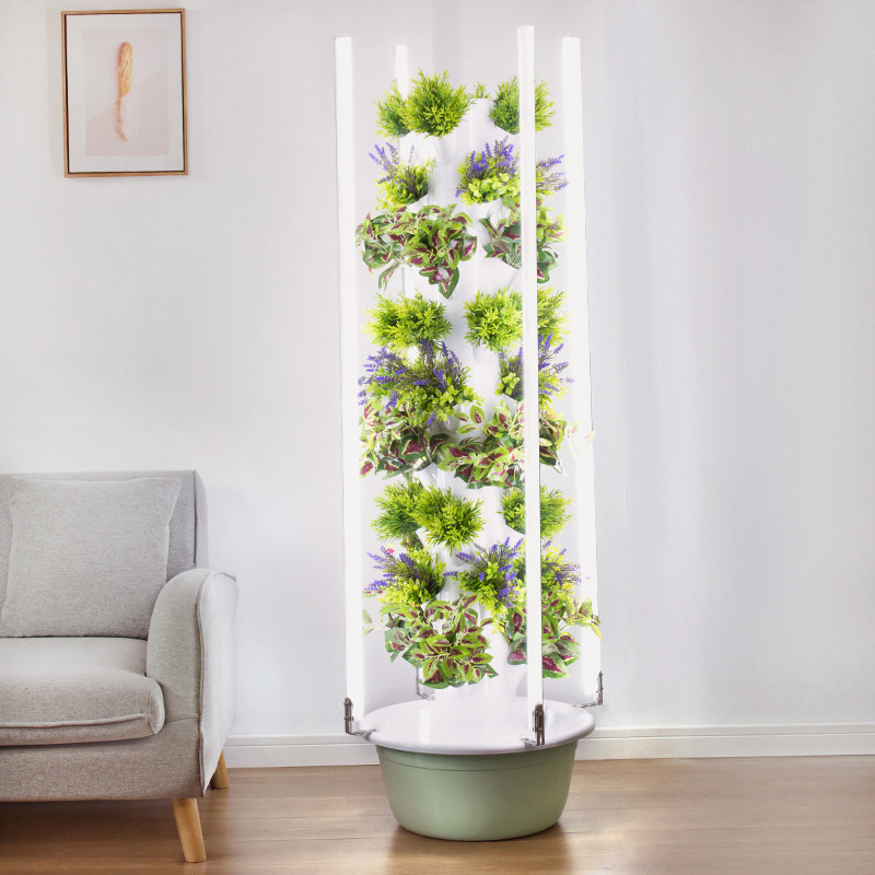 Led Grow Light - LED育成ライト付きスペースツリー垂直水耕タワーインテリジェント野菜プランター野菜コラム土を使わない栽培装置