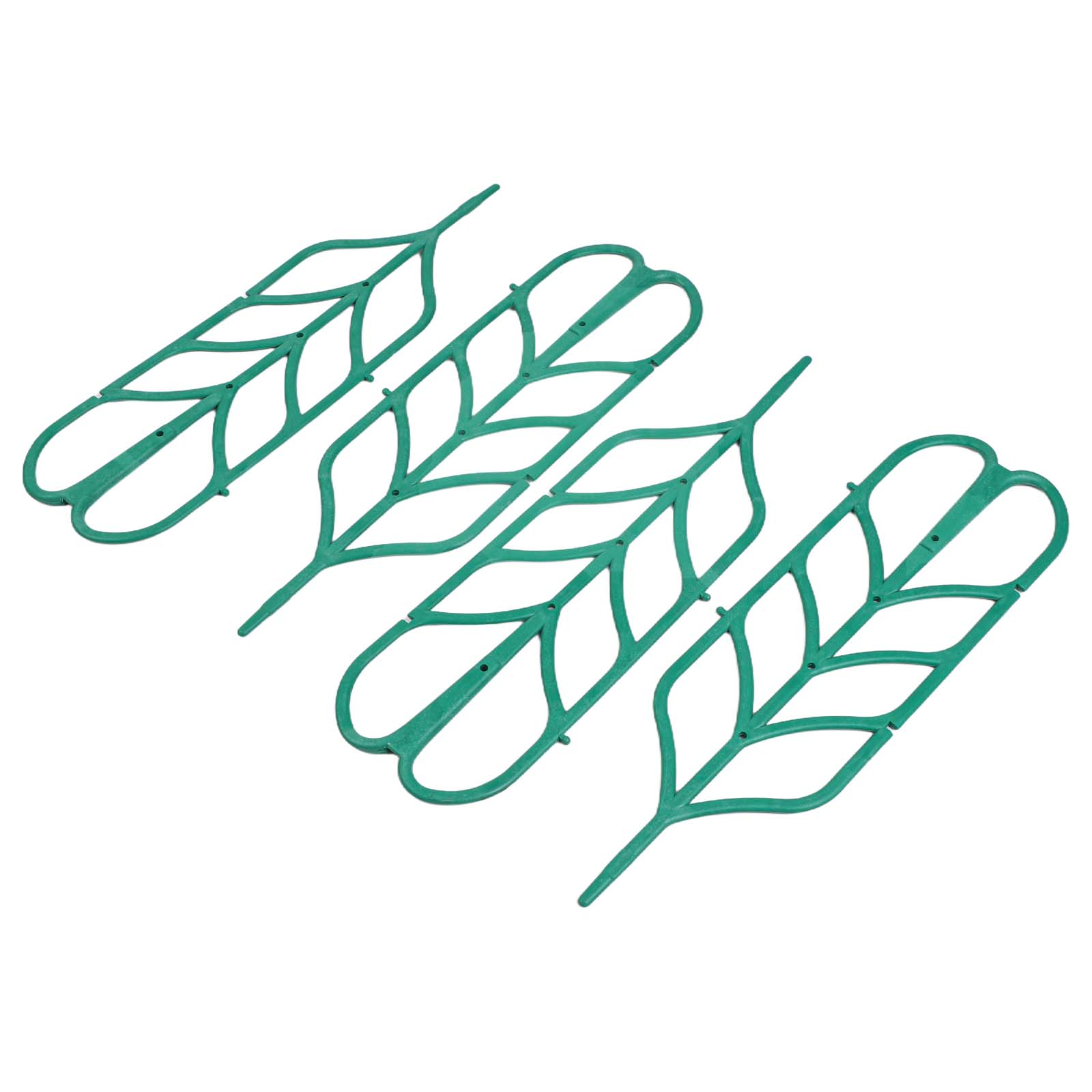 Gardening Tools And Uses - 緑色のプラスチック製植物サポートブラケット 8個セット ガーデンパティオ屋内外用クライミングフレーム つる性植物の育成ツール