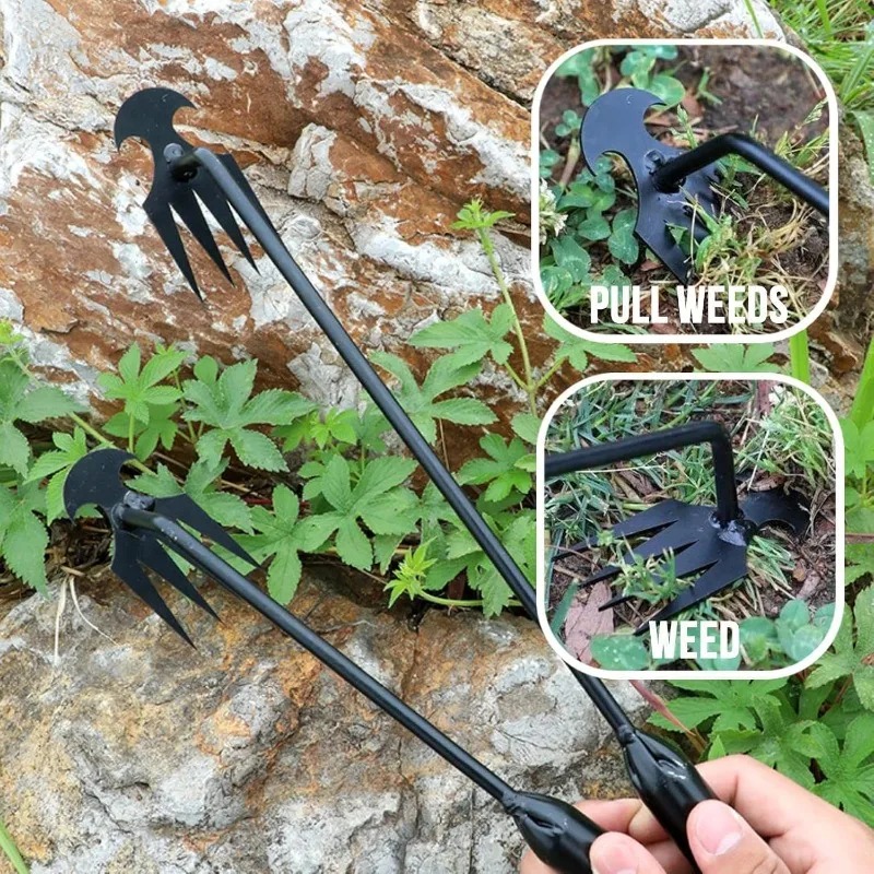 2in1ガーデンレーキ手動種子草根除去ツールプーラーシャベル - Gardening Tools Rake のレビューと価格