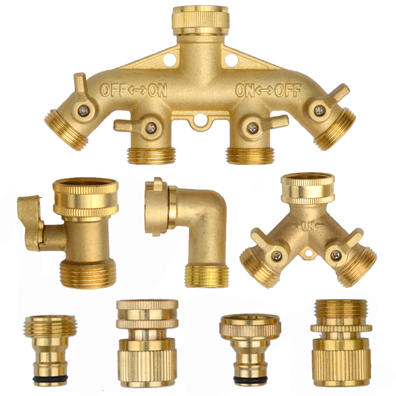 ヘビーデューティ真鍮 1-2-4 ウェイスプリッターガーデン - Gardena Hose Comfort のレビューと価格