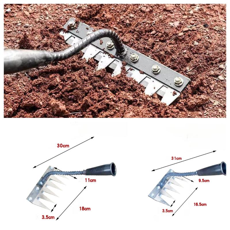 スチール製ガーデン除草レーキ多用途農業用藁鍬5/6歯農業用レ - Gardening Tools And Uses のレビューと価格