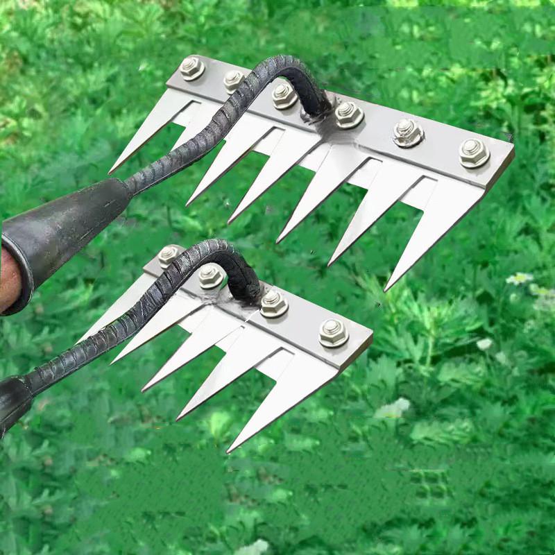 スチール製ガーデン除草レーキ多用途農業用藁鍬5/6歯農業用レ - Gardening Tools And Uses のレビューと価格