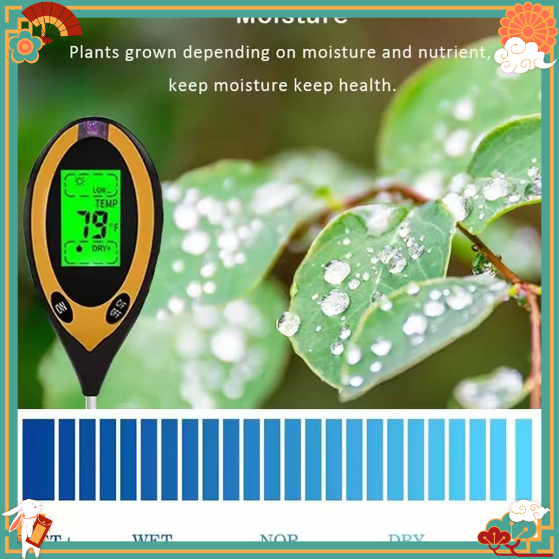 多機能4-in-1土壌PHメーター、水分、温度、光強度、土壌 - Gardening Tools And Uses のレビューと価格