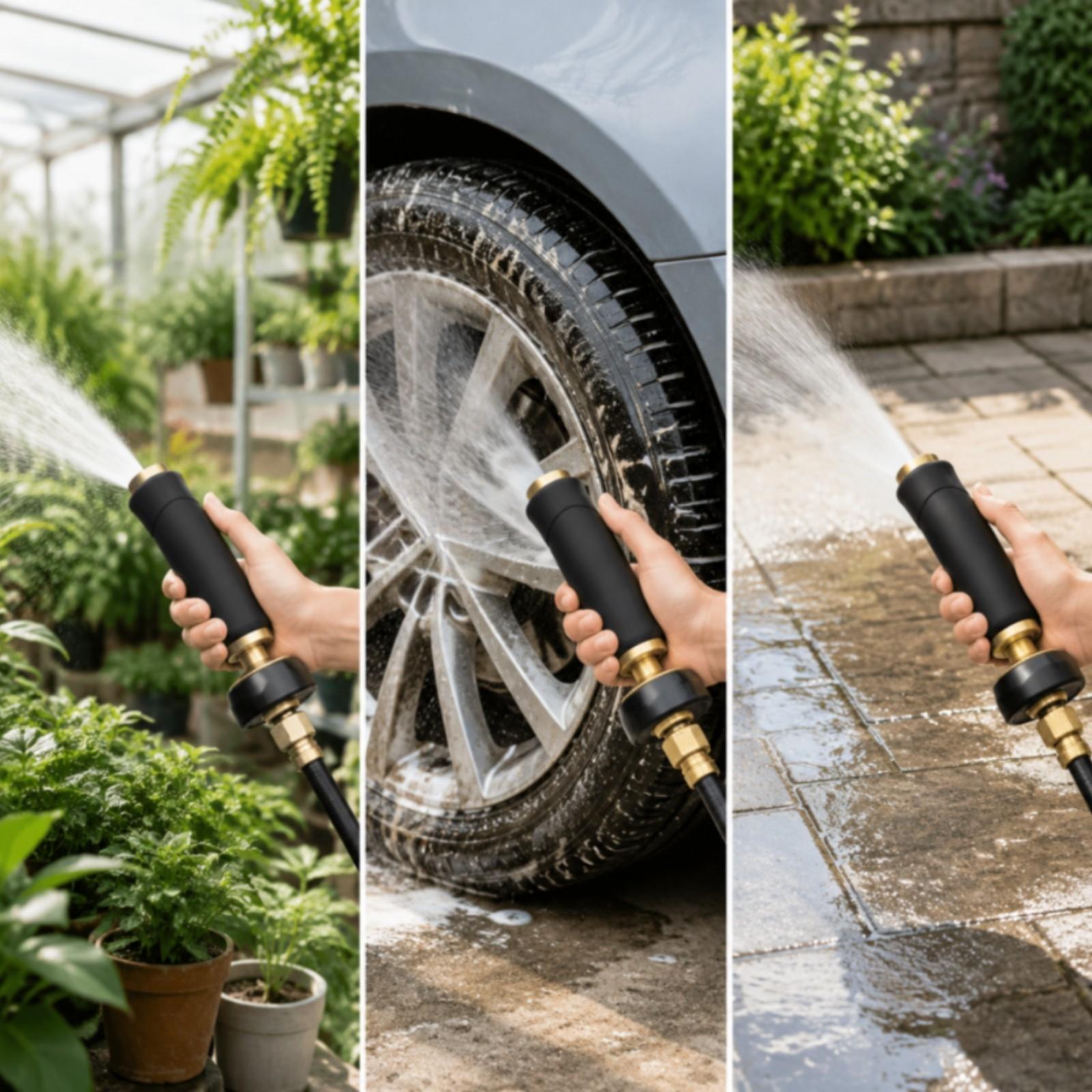 高圧ガーデン |   握りやすいゴム製グリップ、庭用ホースノ - Gardena Hose Comfort のレビューと価格