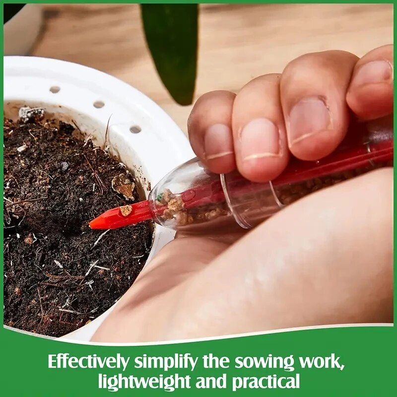 手動注射器式種まき機 家庭用小型播種器 野菜 花 庭園 育苗 - Gardening Tools And Uses のレビューと価格
