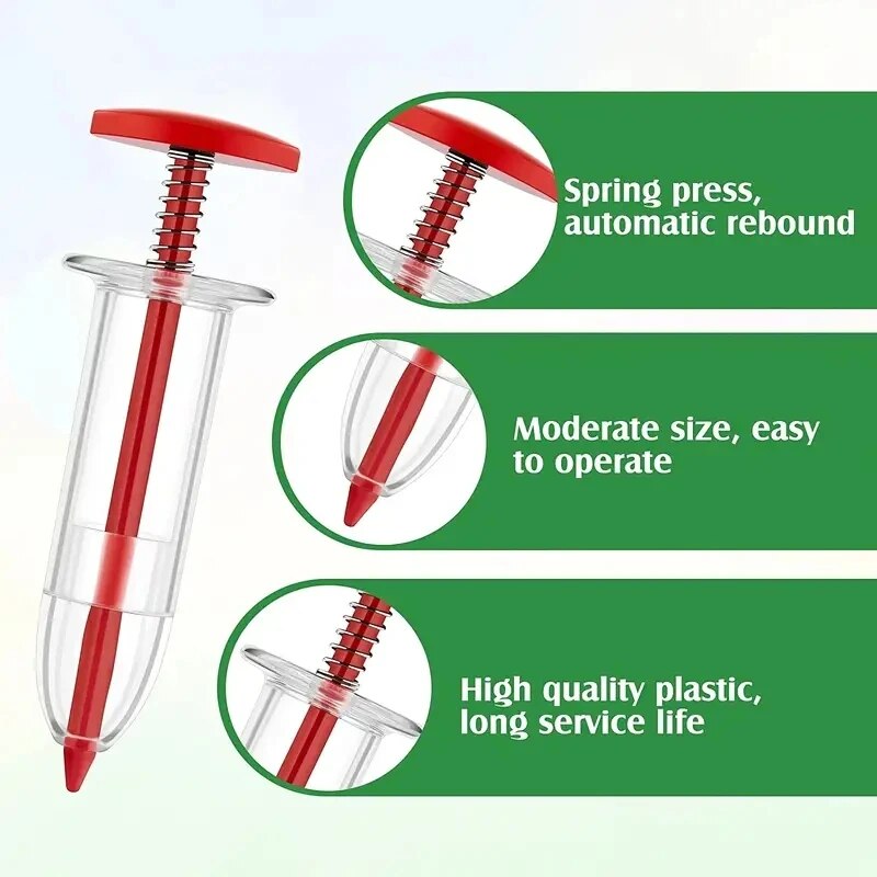 手動注射器式種まき機 家庭用小型播種器 野菜 花 庭園 育苗 - Gardening Tools And Uses のレビューと価格