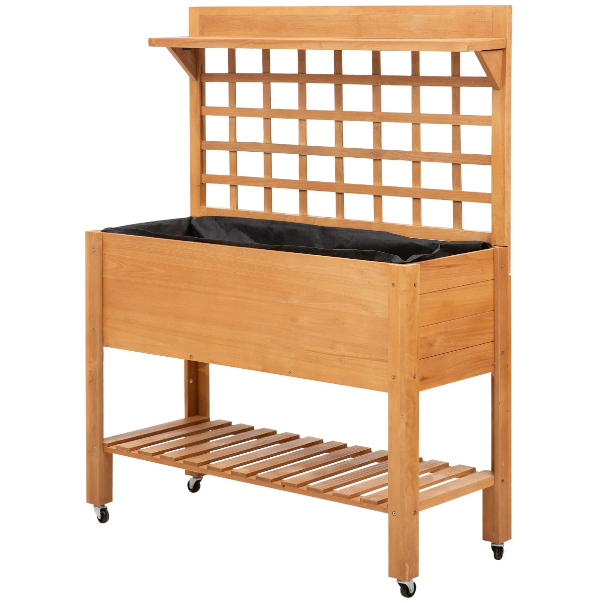 高床式木製プランター、花壇、ハーブボックス - Raised Bed Planter Box のレビューと価格