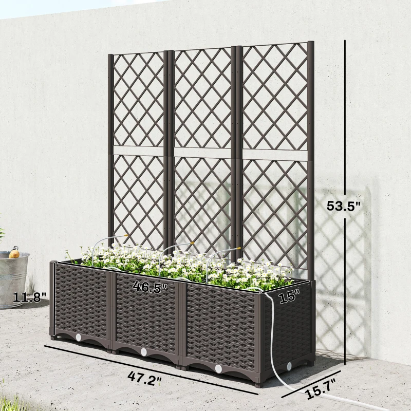 屋外プランターボックス、実用的な自動給水式レイズドガーデンベ - Raised Bed Planter Box のレビューと価格