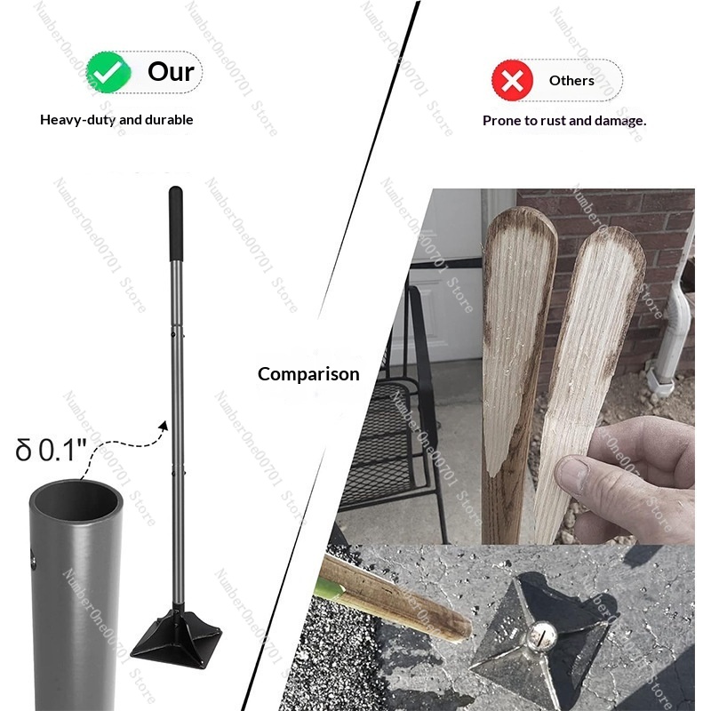取り外し可能なスチール製ガーデンタンパー、地面圧縮機、平面土 - Gardening Tools And Uses のレビューと価格