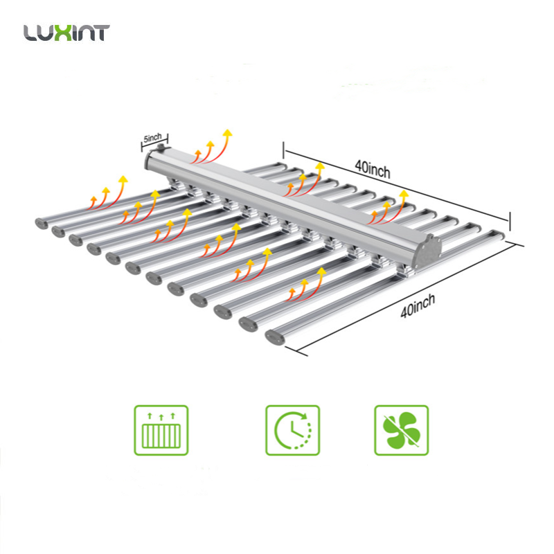 LUX中国工場製LED植物育成ライト12バー660w 100 - Led Grow Light のレビューと価格