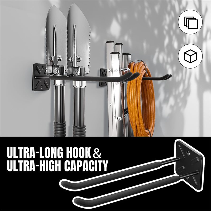 【フラッシュディール】頑丈な壁掛けガレージフック - はしご - Gardening Tools Deals のレビューと価格