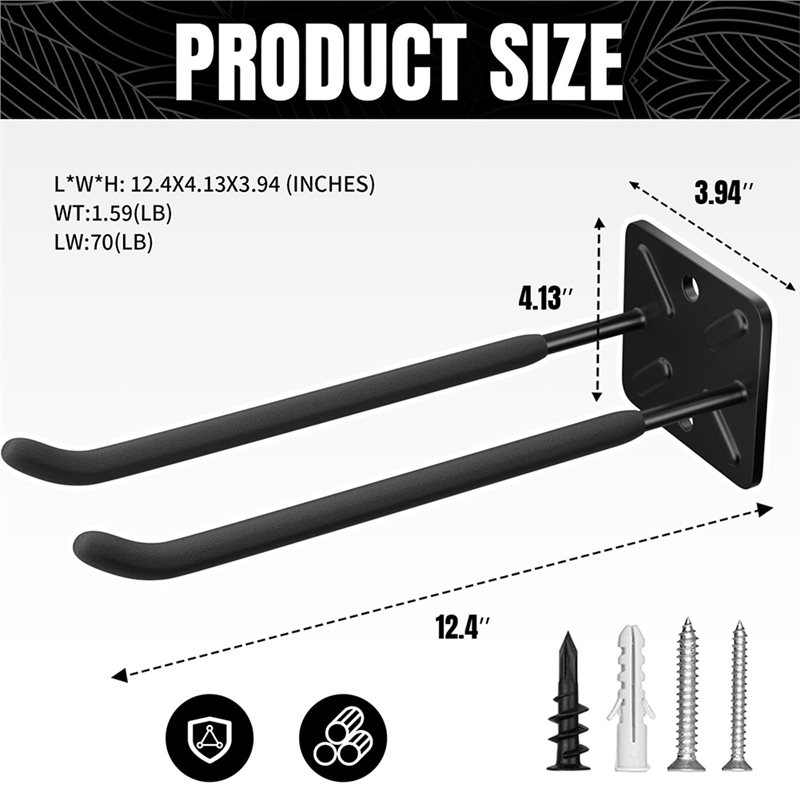 【フラッシュディール】頑丈な壁掛けガレージフック - はしご - Gardening Tools Deals のレビューと価格