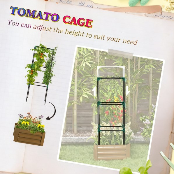ガーデンベッド、高床式ガーデンベッド、亜鉛メッキプランターボ - Raised Bed Planter Box のレビューと価格