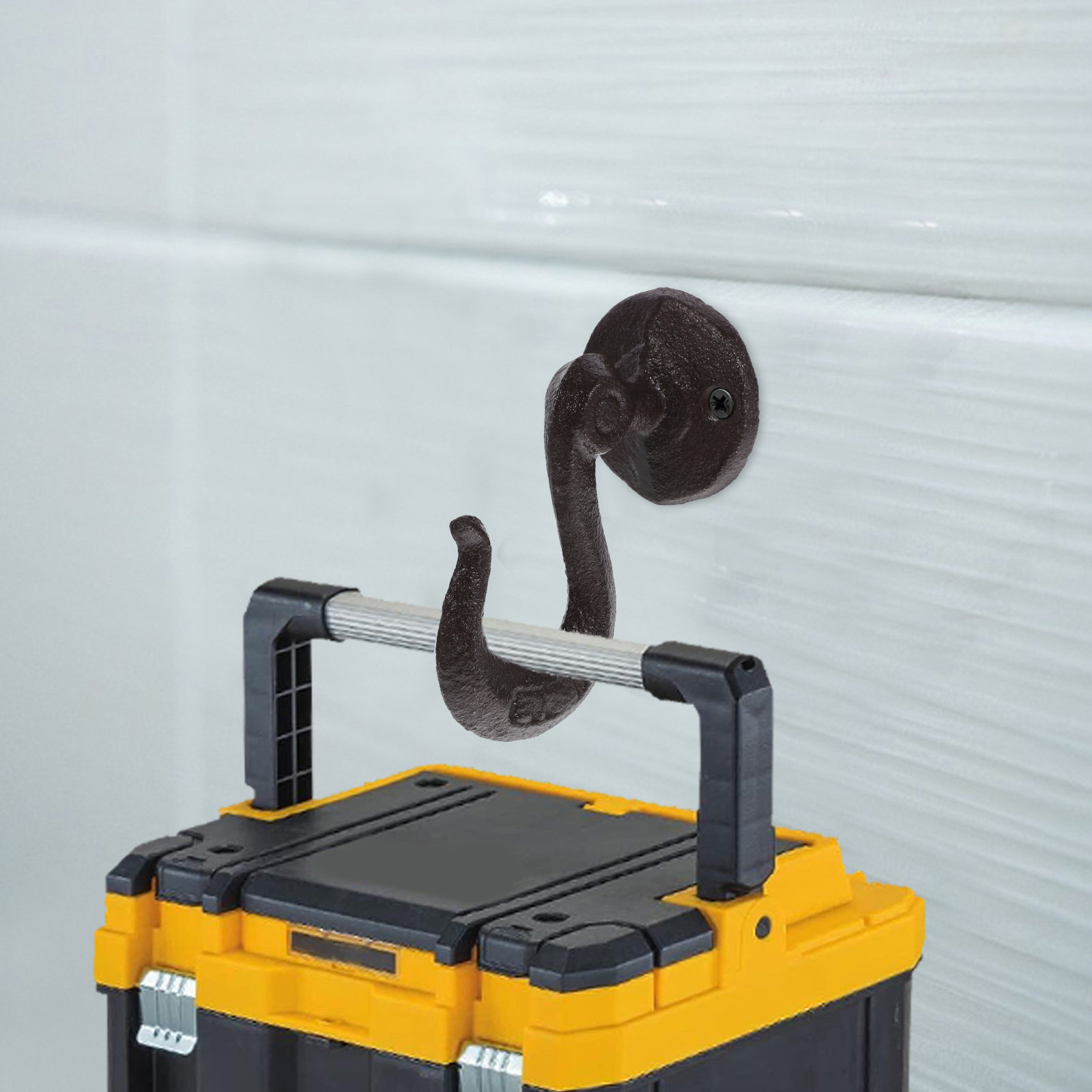アンティーク調の鋳鉄製壁掛けフック。頑丈で、ガレージ、庭、バ - Gardening Tools Heavy Duty のレビューと価格