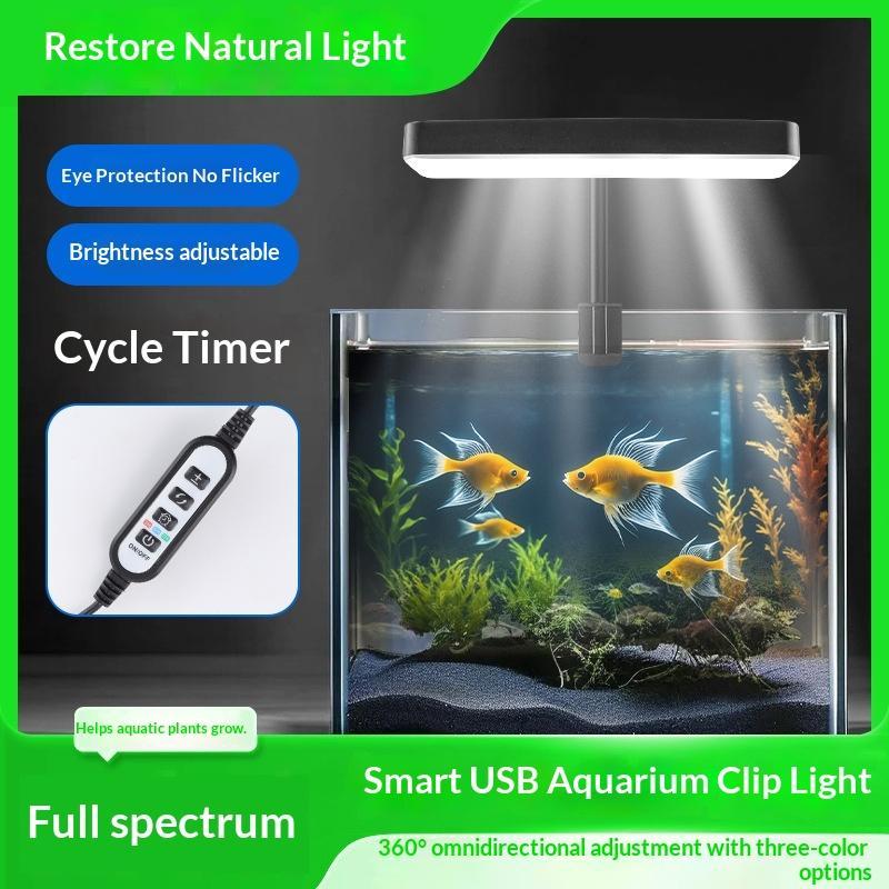 フルスペクトルLED水槽ライト 360度調整可能 タイマー付 - Led Grow Light のレビューと価格
